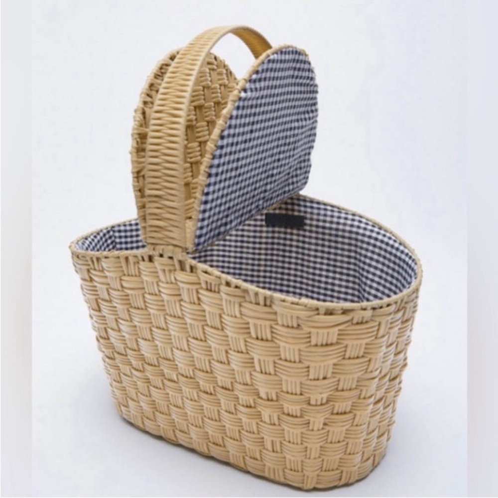 Zara picnic basket bag